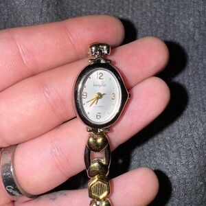 Vintage Vanity Fair Silver and Gold Watch